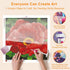 Step-by-step DIY process – Scarlet Bloom Elegance Flower Diamond Art | DYC