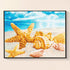 Seashell diamond painting detail in ocean art – DYC