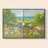 Original photo vs finished Seaside Wildflowers diamond art – DYC