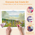Step-by-step drilling process for Seaside Wildflowers diamond painting