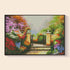 Secret Garden Gate in Bloom Diamond Painting Kit – Spring blossom floral art | DYC