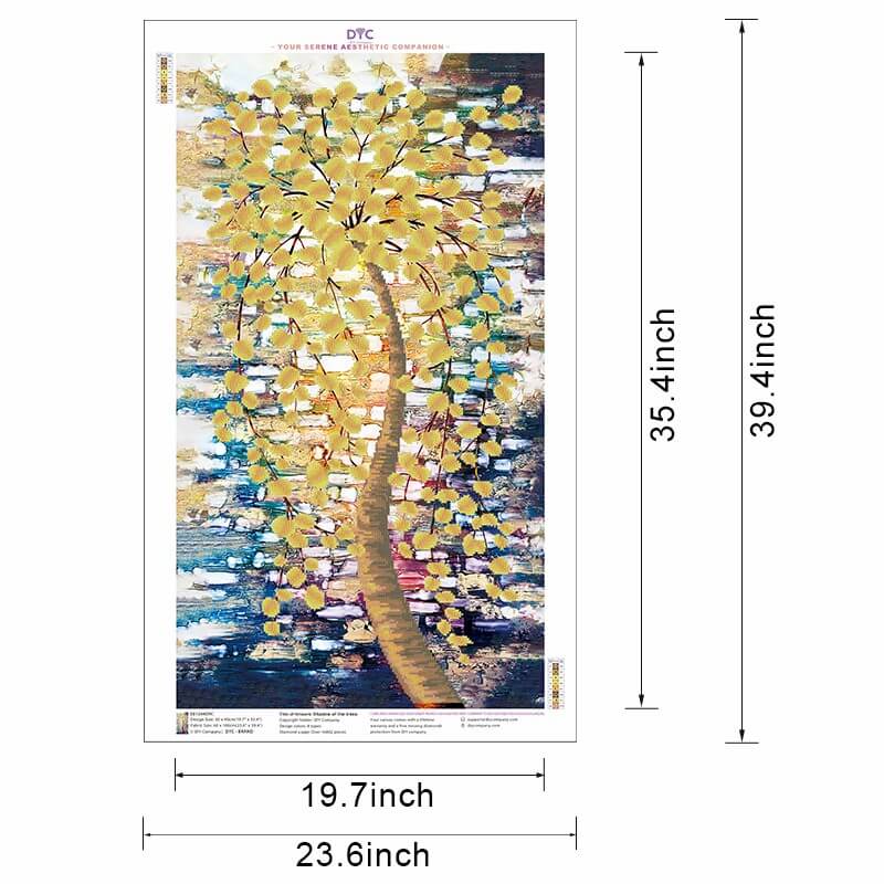 Shadow of the Trees diamond painting size guide – DYC