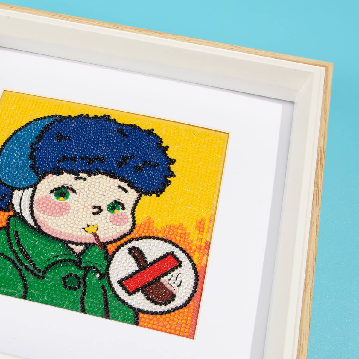 Finished Smoke-Free Ambassador diamond painting kit result – DYC