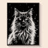 Snow Cat pearl painting kit – DIY art by DYC