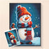 Snowman Christmas diamond painting kit holiday diamond art DYC