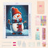 Complete snowman Christmas diamond painting kit with tools and drills DYC