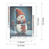 Snowman Christmas diamond painting size options guide DYC