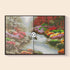 Before and after comparison – Spring with Blossom Diamond Painting Kit | DYC