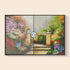 Before and after comparison – Spring Blossom Garden Diamond Painting Kit | DYC