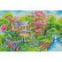 Spring landscape diamond painting – blossom cottage by the stream by DYC