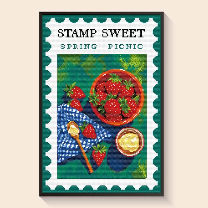 Spring Picnic diamond painting kit – DIY art by DYC