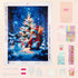 Complete Christmas diamond painting kit Squirrel's Christmas Glow with drills and tools