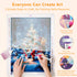 Christmas diamond art kit process for Squirrel's Christmas Glow