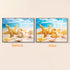 Starfish diamond art detail from seaside painting – DYC
