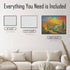 Diamond painting size guide – small to large starlit autumn town kit– DYC