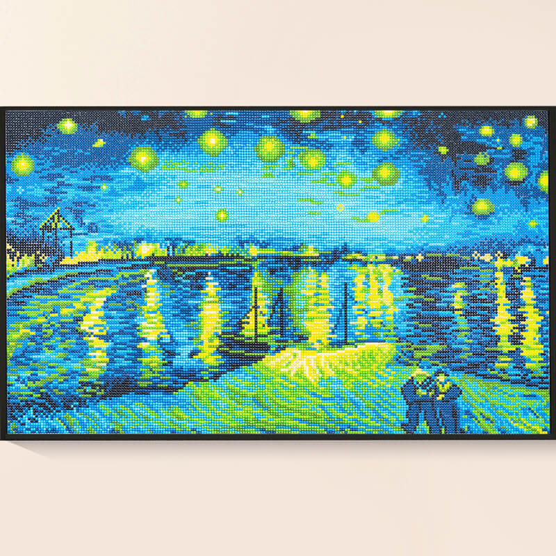 Starry Night Over the Rhone diamond painting kit – DYC