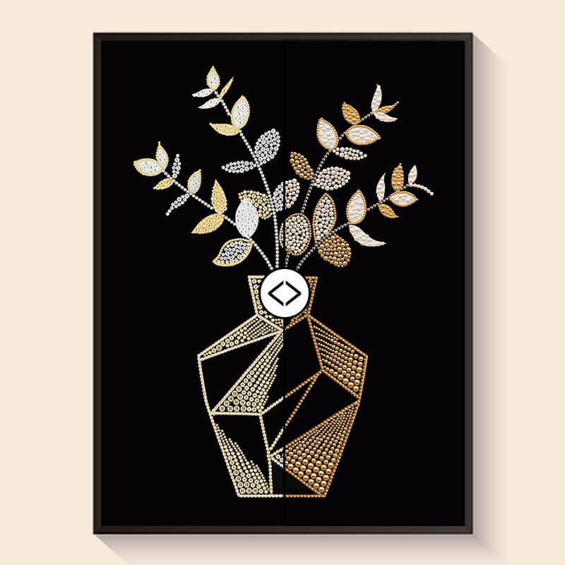 Original photo vs finished Still Life pearl art – DYC
