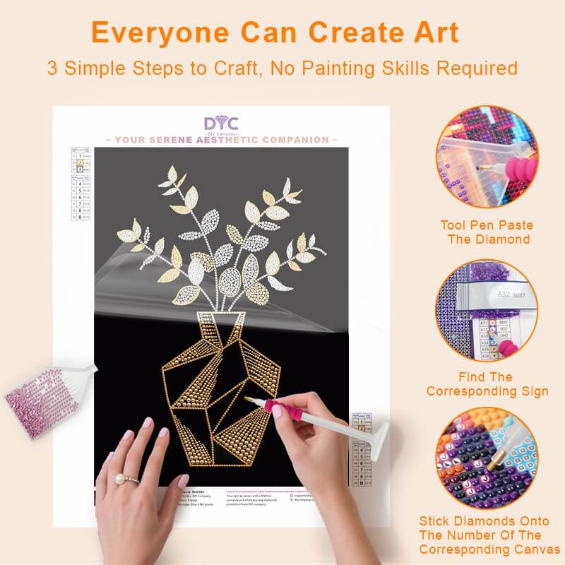 Step-by-step pearl placement process for Still Life pearl painting