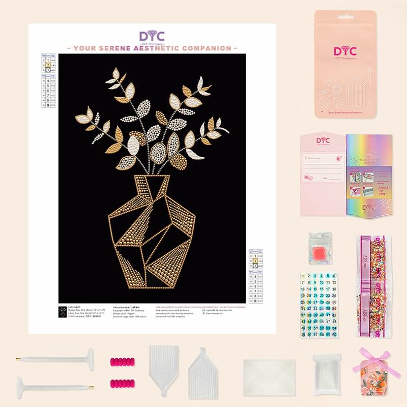 Complete pearl painting kit – Still Life with tools by DYC