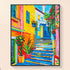 Finished Street corner in Manarola diamond painting kit result — DYC