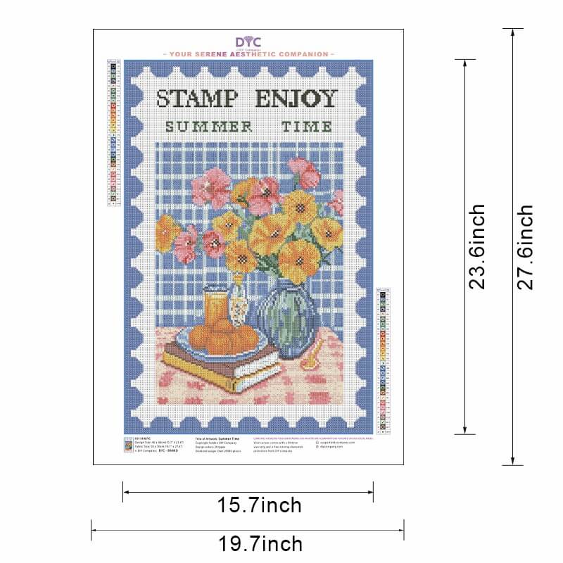 Diamond painting size guide – small to large Summer Time kit