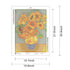 Sunflower diamond art painting size options DYC