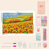 Lifestyle photo of Sunlit Sunflower Hills Diamond Painting displayed at home | DYC