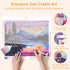 Step-by-step process for Sunset Lake landscape diamond art – DYC