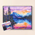 Sunset lake diamond painting kit – landscape mountain art by DYC