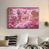 Finished The Pink Cottage diamond painting kit result – DYC