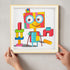 The Player robot diamond painting in home décor setting – DYC