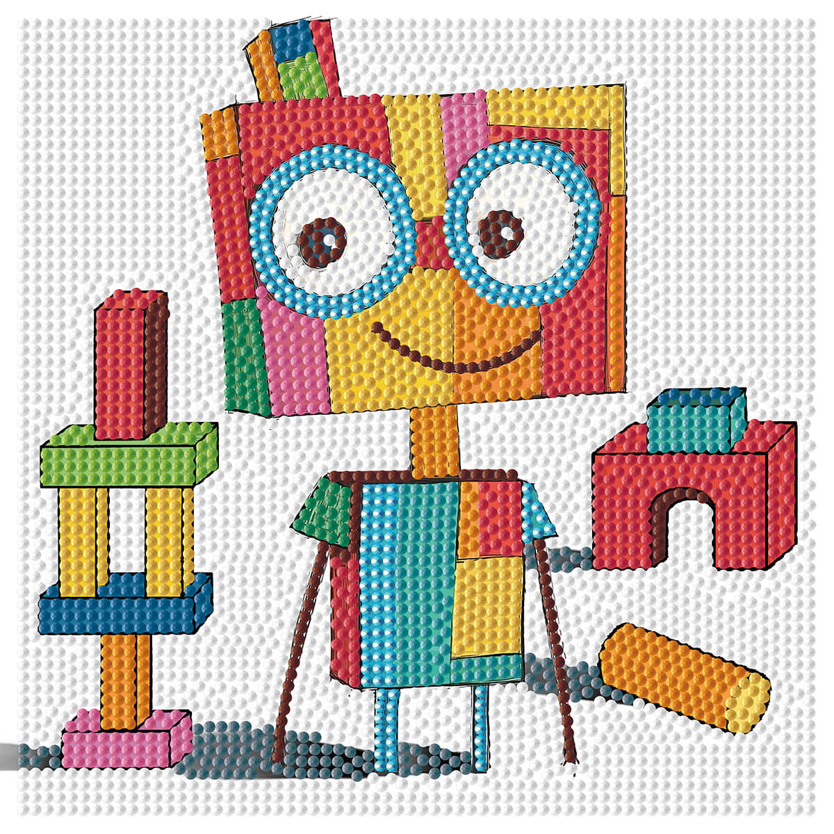 Original reference photo for The Player robot custom diamond painting