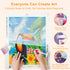 Step by step diamond art process of toucan tropical painting kit