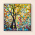 Tree of Life diamond painting kit with colorful abstract design