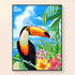 Tropical bird painting reference for toucan diamond art kit