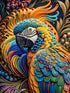 Tropical Vibrance Parrot diamond painting kit – DIY art by DYC