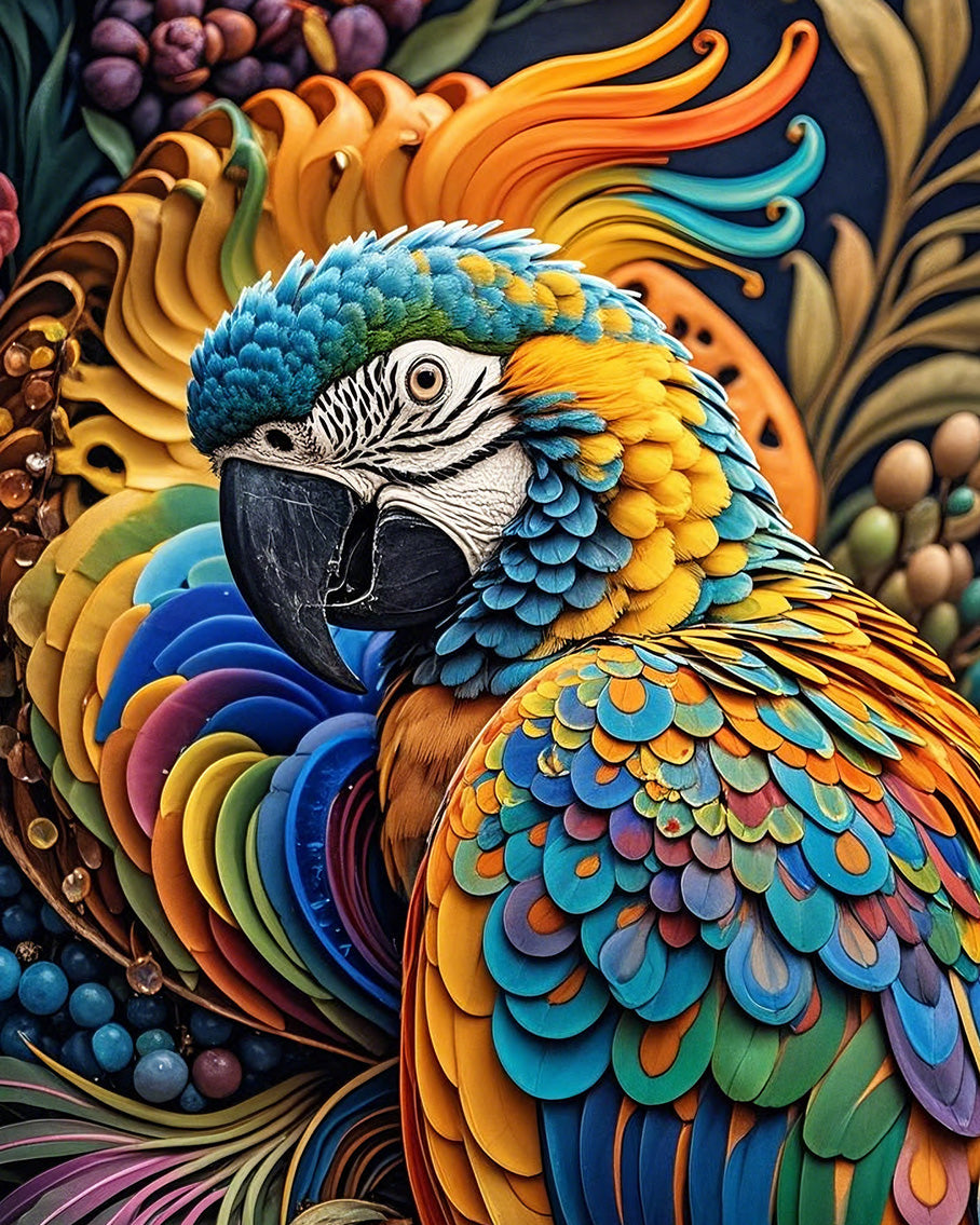Tropical Vibrance Parrot
