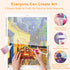 Van Gogh Café Terrace diamond painting process step by step DYC