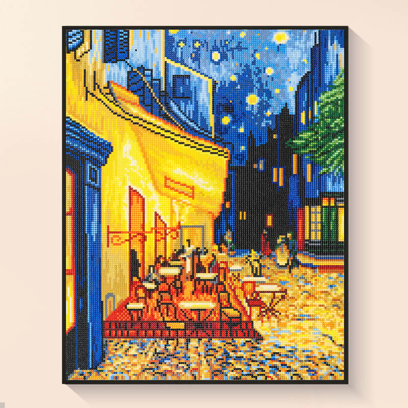 Van Gogh diamond painting Café Terrace at Night corner coffee DYC