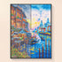 Original photo vs finished Venice sunset diamond art – DYC
