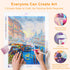 Step-by-step drilling process for Venice sunset diamond painting – DYC