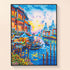 Venice sunset diamond painting kit – Coastal town art by DYC