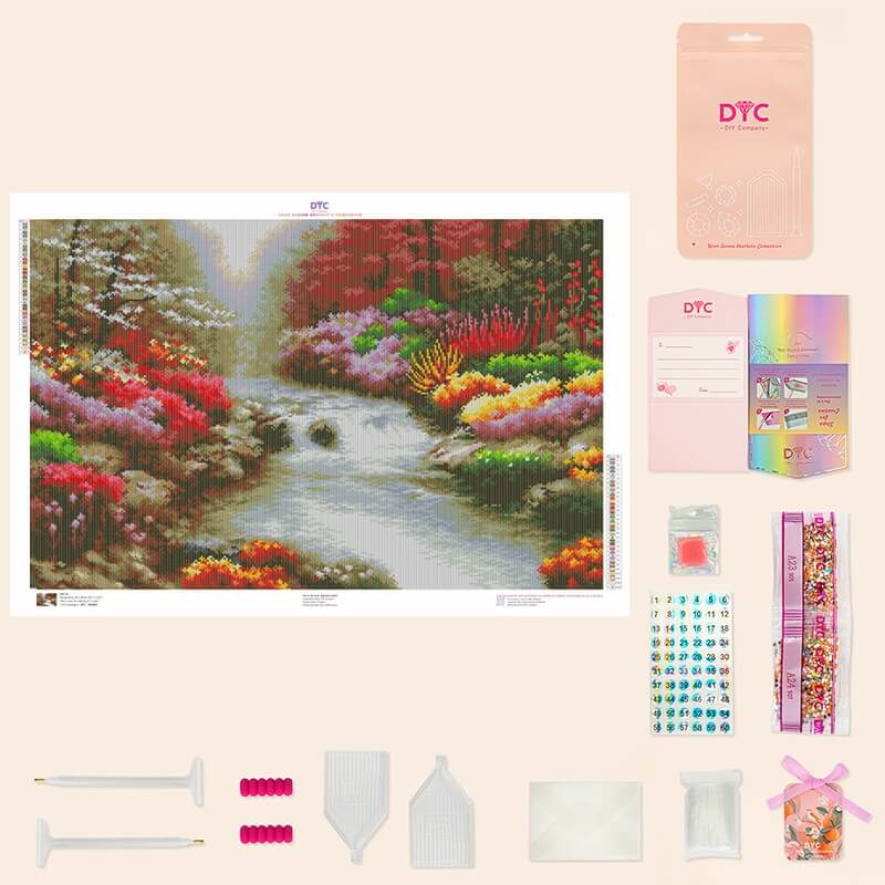 Complete Whispers of Spring Diamond Art Kit with drills and tools | DYC