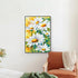Finished daisy diamond art white flowers wall décor DYC