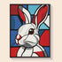 White Rabbit diamond painting kit – DIY art by DYC