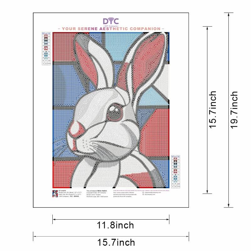 Diamond painting size guide – small to large White Rabbit kit
