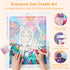 White Tiger diamond art step by step process DYC