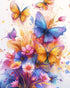 Wings in Bloom butterfly diamond painting kit – colorful butterfly art by DYC