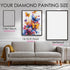 Diamond painting size guide – Wings in Bloom butterfly and flower kit