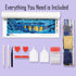 Complete diamond painting kit – Winter Serenade snowy cottage with tools by DYC